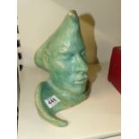 STUDIO POTTERY HEAD A/F 24 CMS