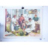 1950s POSTER 'DOCTORS DAY' 53 X 43 CMS