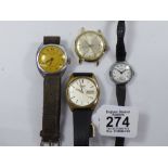 4 WATCHES INCLUDING INGERSOL LEADER & SERVICES