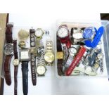 BOX OF ASSORTED WATCHES