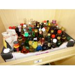 COLLECTION OF MINIATURE BOTTLES OF ALCOHOL
