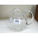 GLASS JUG, MARKED TO BASE, TIFFANY & CO 13.5 CMS HIGH