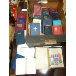 BOX OF VINTAGE NOTE BOOKS, DIARIES, POCKET & ADDRESS BOOKS