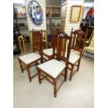 4 X 1940s DINING CHAIRS