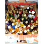 QUANTITY OF MINIATURE BOTTLES OF ALCOHOL