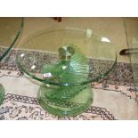 CIRCULAR GLASS COFFEE TABLE