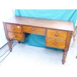 5 DRAWER MAHOGANY DESK