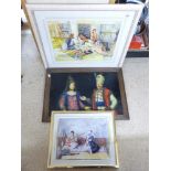 3 X MIDDLE EASTERN PRINTS & PAINTINGS