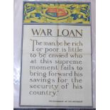 ORIGINAL WW1 POSTER 'THE WAR LOAN' NO 17, THE PARLIAMENTARY WAR SAVINGS COMMITTEE, BY SPOTTISWOOD