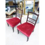 2 EDWARDIAN SIDE CHAIRS