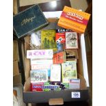 BOX OF VINTAGE GAMES INCLUDING LEXICON & BRIDGE