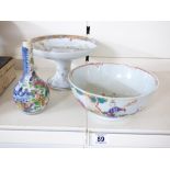 3 PIECES OF ORIENTAL CERAMICS A/F