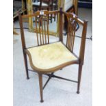 INLAID CORNER CHAIR