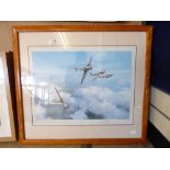 HURRICANE SIGNED PRINT BY ROBERT TAYLOR 65 X 58 CMS