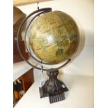 VINTAGE STYLE GLOBE ON STAND 43 CMS HIGH