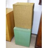 2 LLOYD LOOM STYLE LINEN BOXES