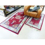 2 ORIENTAL PATTERNED RUGS