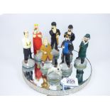 8 X 1960s TIN TIN FIGURES