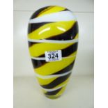 ARTE MURANO GLASS VASE 27 CMS HIGH