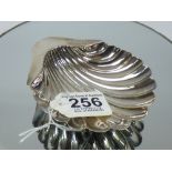 HALL MARKED SILVER SHELL DISH, ATKIN BROTHERS SHEFFIELD, 56.09 GRAMS