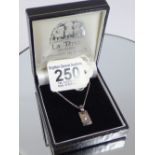 BOXED 925 SILVER CHAIN & PENDANT