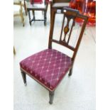 INLAID EDWARDIAN SIDE CHAIR