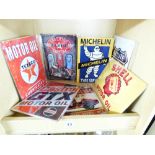 QUANTITY OF VINTAGE STYLE METAL SIGNS