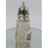 HALL MARKED SILVER TOPPED SUGAR SIFTER