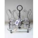 2 BOTTLE OIL & VINEGAR STAND