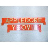 YEOVIL APPLEDORE TRAIN / RAILWAY REPRODUCTION SIGNS