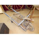 RUSTIC WHEELBARROW / CART & YOKE