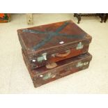 2 VINTAGE SUITCASES