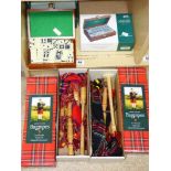 2 X BOXED JUNIOR BAGPIPES & BOXED DOMINOES