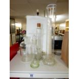 4 GLASS LABORATORY CONTAINERS