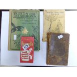 4 BOOKS, INCLUDING VICTORIAN BIBLE & VINTAGE CABURYS BOURNEVILLE, GREAT CHOCOLATE RECIPES