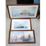 3 X SHIP RELATED PRINTS