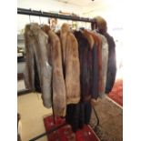 7 FUR COATS & 1 HAT