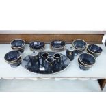 QUANTITY OF BIBA RAINBOW ROOM CROCKERY, JUGS, TEA POTS, BOWLS, DISHES & SERVING PLATTER