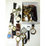 BOX OF MIXED WATCHES