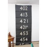 VINTAGE NUMERICAL BUS DESTINATION BLIND