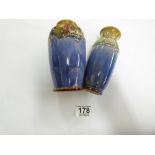 2 X ROYAL DOULTON VASES 15 CMS