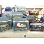 QUANTITY OF MIXED DIE CAST VEHICLES INCLUDING ERTL, PEPBOYS & VANGARD