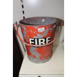 VINTAGE RED 'FIRE' BUCKET