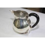HALL MARKED SILVER WATER JUG, 1931-32 MAPPIN & WEBB, 432grams, 14cm