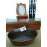 ORIENTAL ITEMS - LACQUERED BOX, JEWELLERY BOX & BOWL