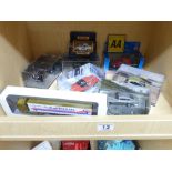 QUANTITY OF BOXED MODEL CARS & AA BADGE