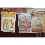 6 VINTAGE COPIES OF WW11 POSTERS. INCLUDING DR CARROT GUARDS YOUR HEALTH & 1942 MAP OF EUROPE 57 X