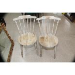 2 STICKBACK CHAIRS