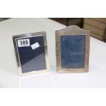 PAIR OF HALL MARKED SILVER PHOTO FRAMES