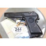 GERMAN MAUSER WERKE AUTO PISTOL MODEL H5C WITH DEACTIVATION CERTIFICATE